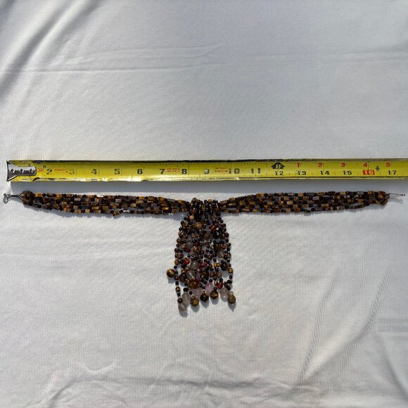 Tiger Eye and natural stone necklace - Picture 8 of 8